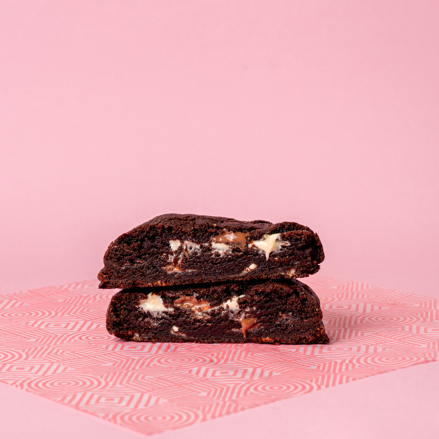 Four signature Coco Lane cookies — chocolate-loaded variety pack