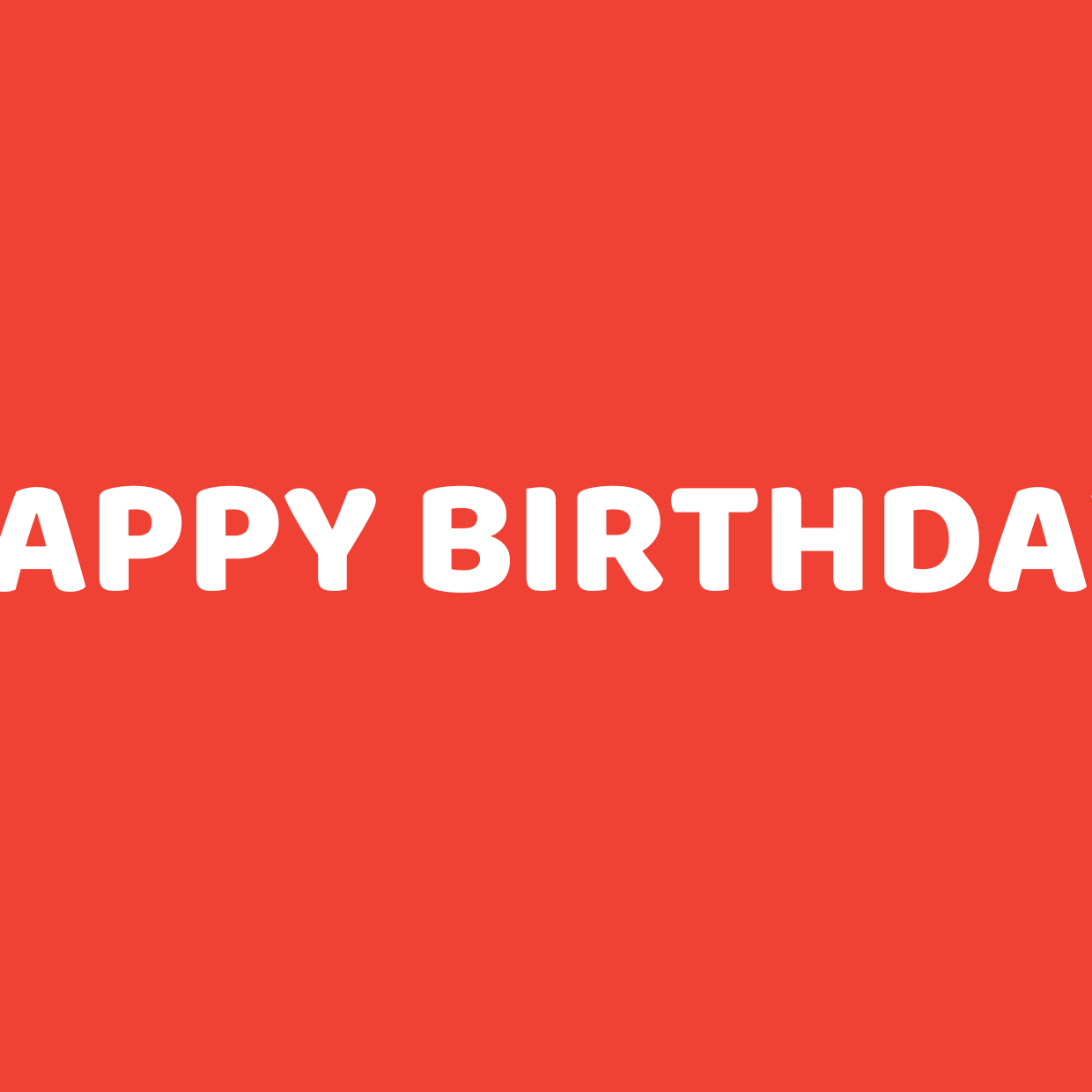 Happy Birthday. postcard front — Coco Lane