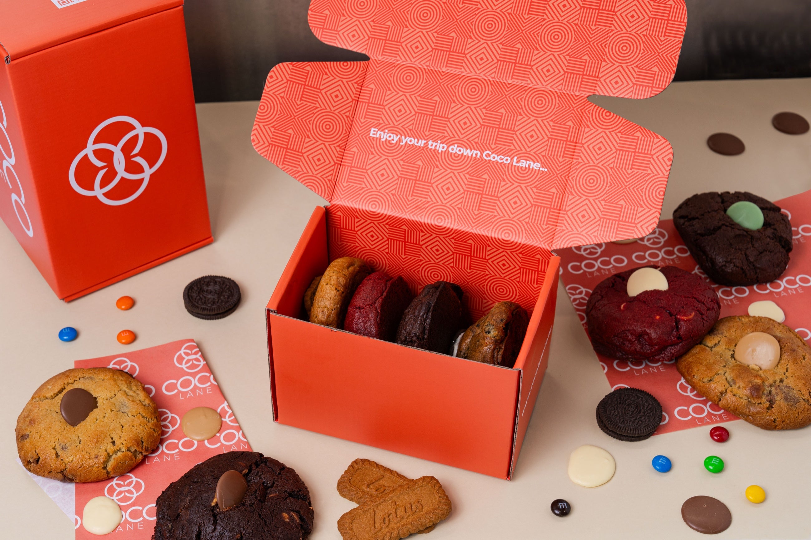 Coco Lane cookie gift box, made to be given