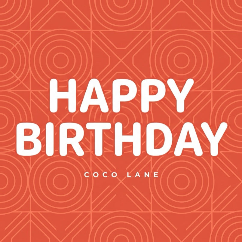 Happy Birthday postcard — Coco Lane