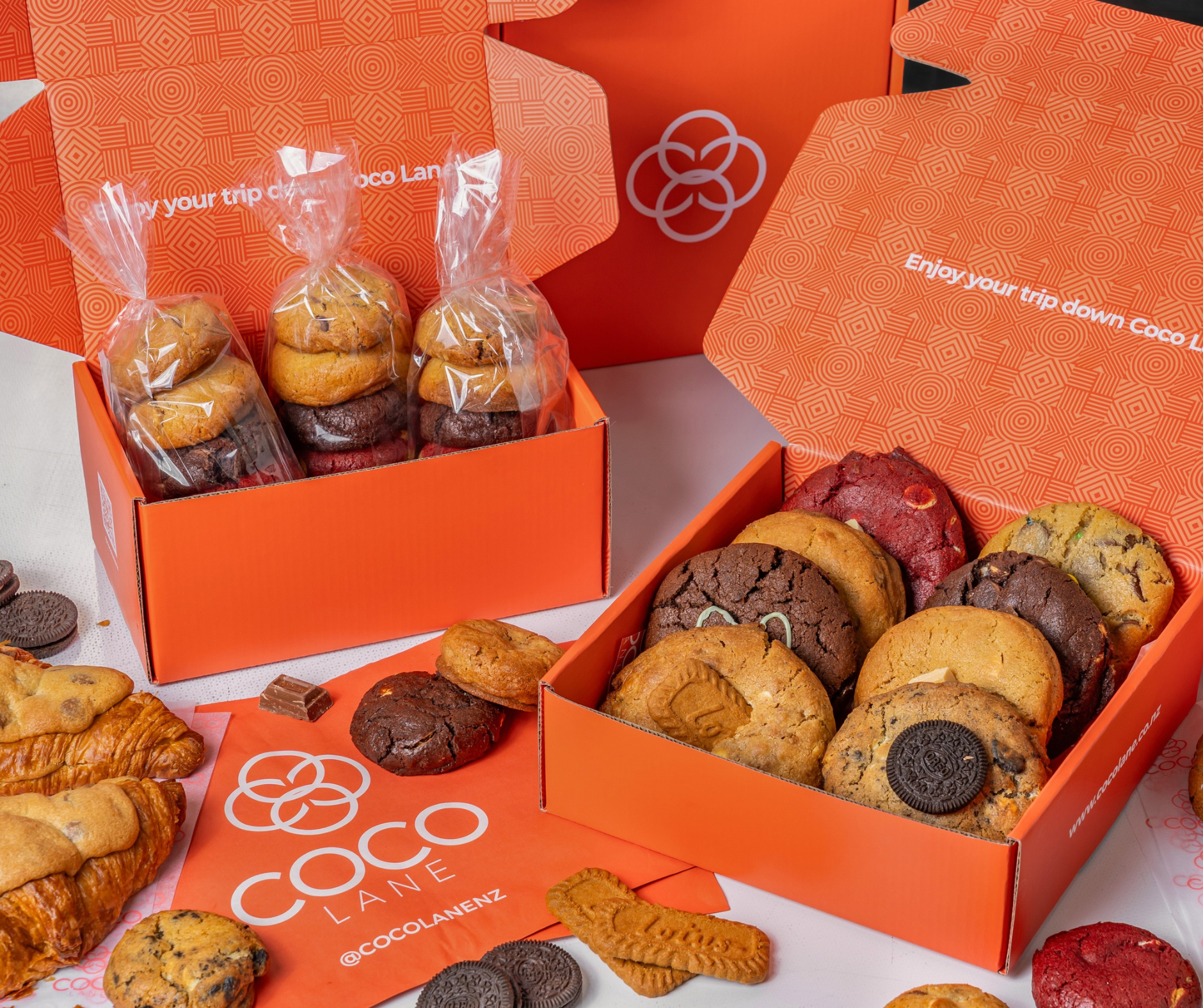 Coco Lane mini cookie variety pack — Triple Choc, Caramel, Kit Kat assortment