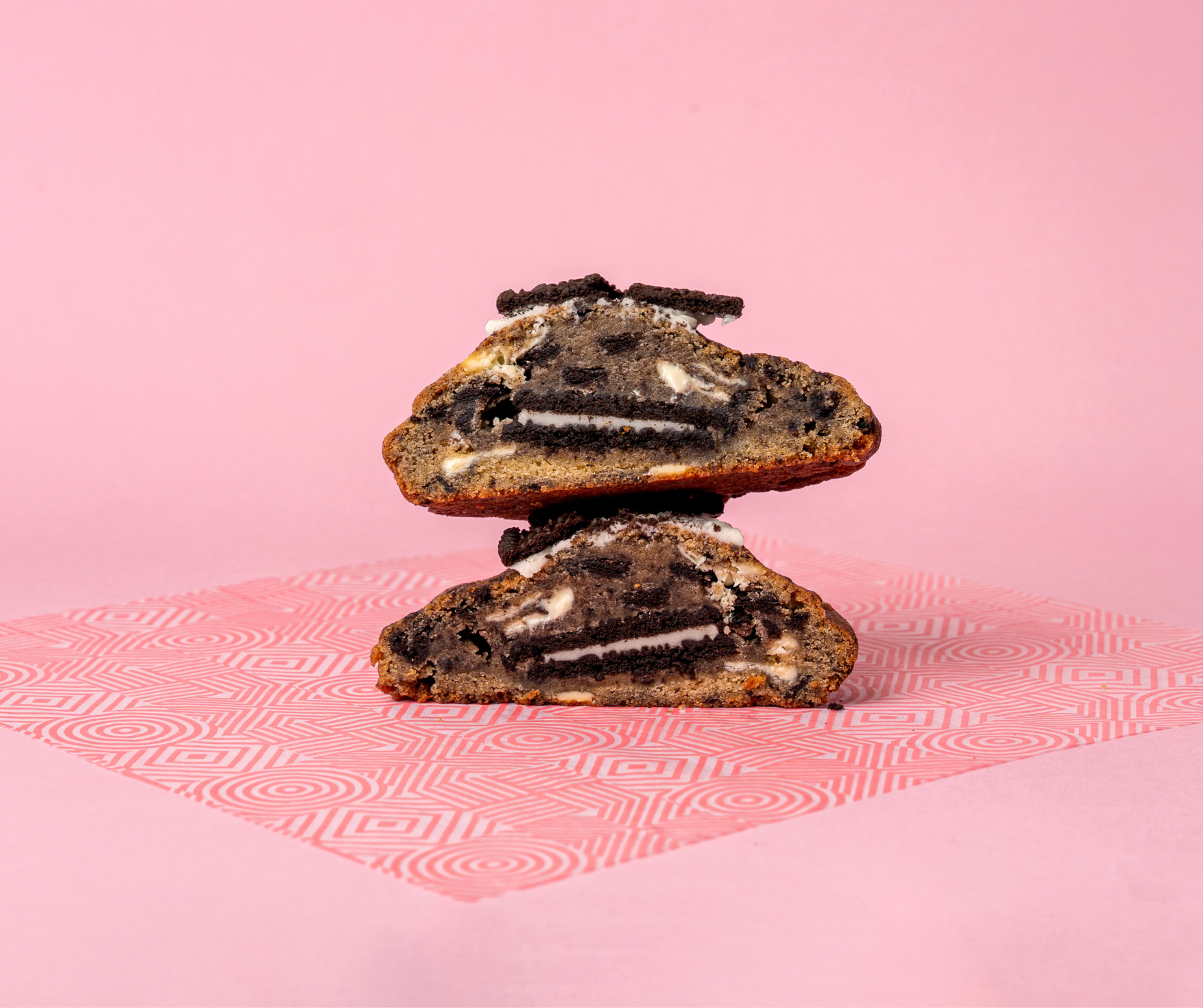 Single Coco Lane chunky cookie — close-up of chocolate-loaded centre
