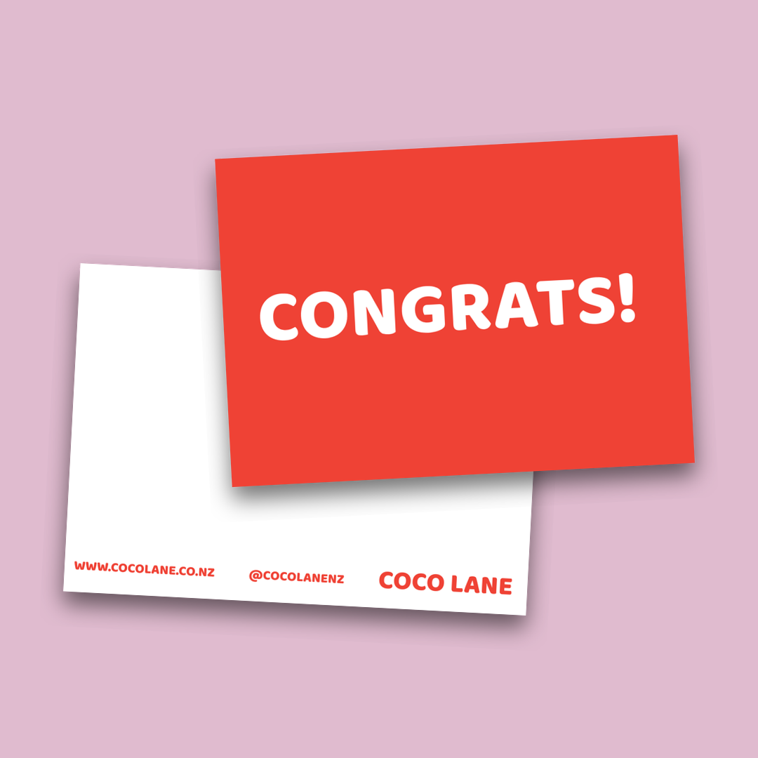 Congrats! postcard — Coco Lane