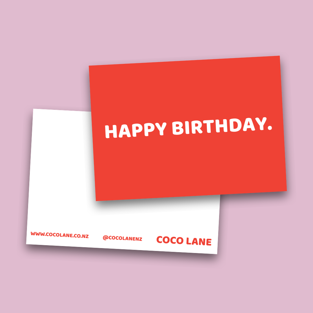Happy Birthday. postcard — Coco Lane