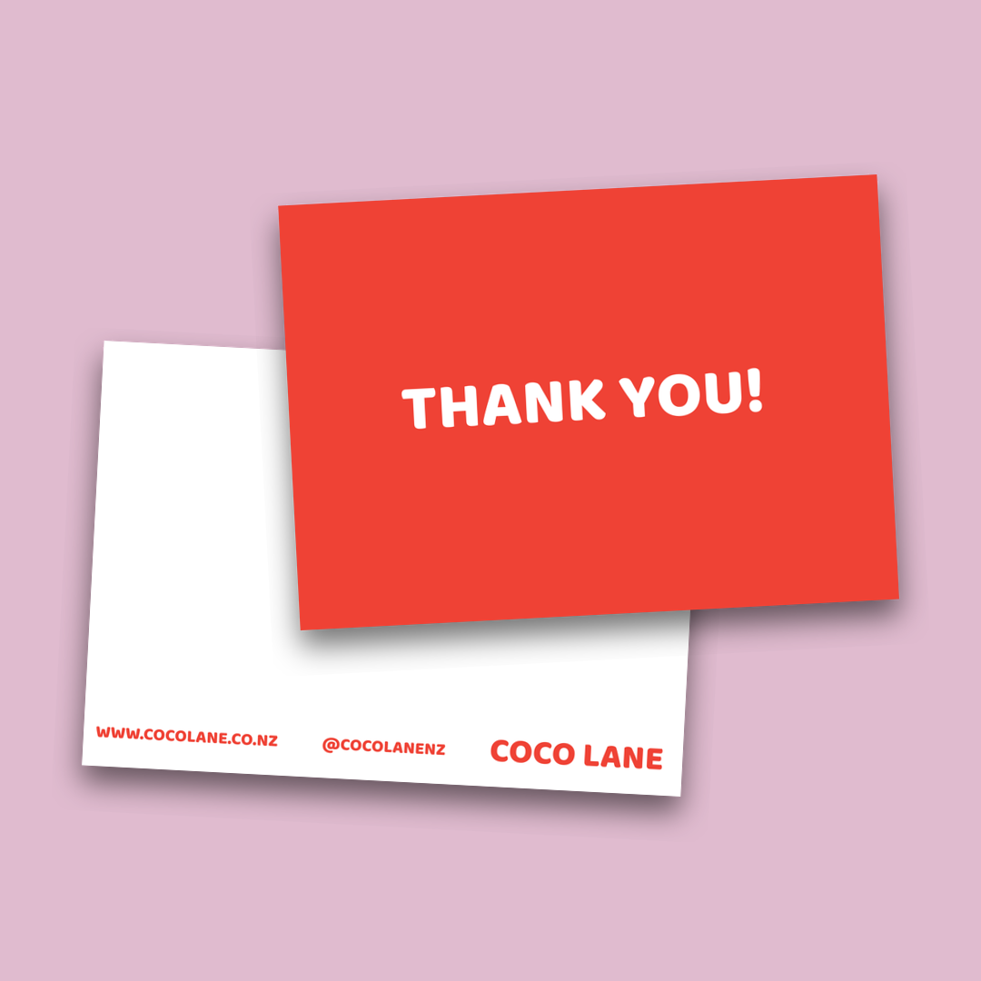 Thank You! postcard — Coco Lane
