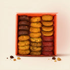 The Office Box — mini cookie assortment top-down, studio shot